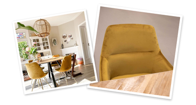 Gold dining chairs