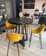 KICK JEFF Bar Stool - Velvet - Gold