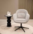 Kick swivel armchair Lux - Grey