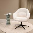 Kick swivel armchair Lux - Champagne