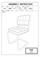 KICK IVY Tubular Frame Chair - Gold