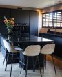 KICK JEFF Bar Stool - Velvet - Champagne