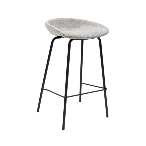 Kick Bar Stool Riga - 70cm - Grey