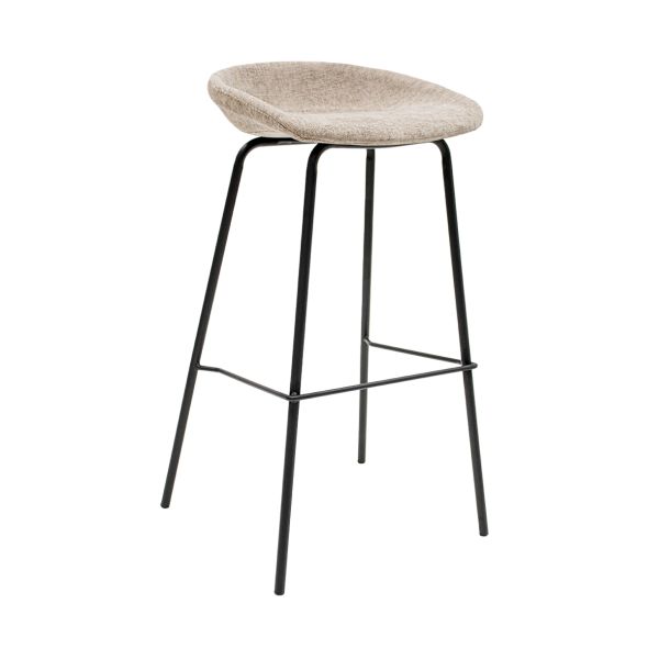Kick Bar Stool Riga - 80cm - Taupe
