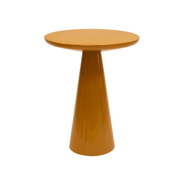 Kick side table Lea - Ochre yellow