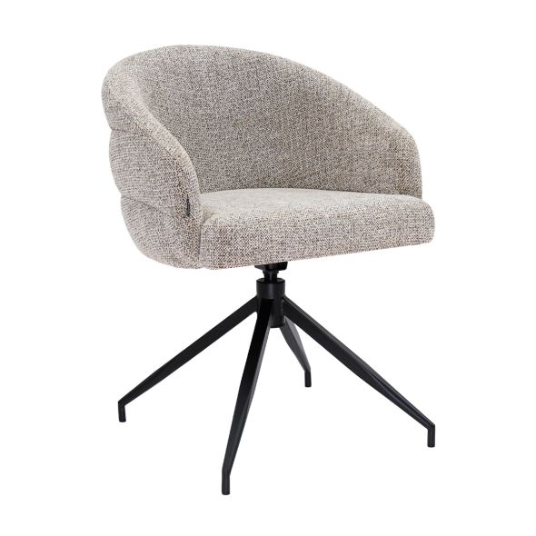 Kick swivel chair Ava - Taupe