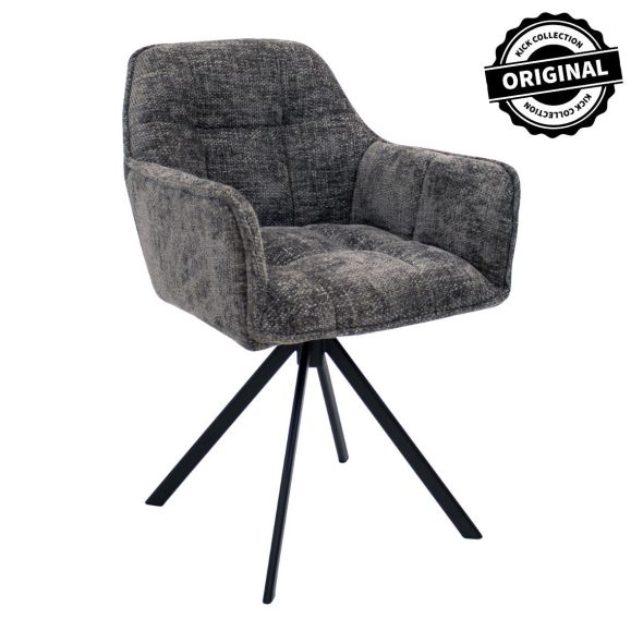 Kick swivel chair Luc - Dark Grey
