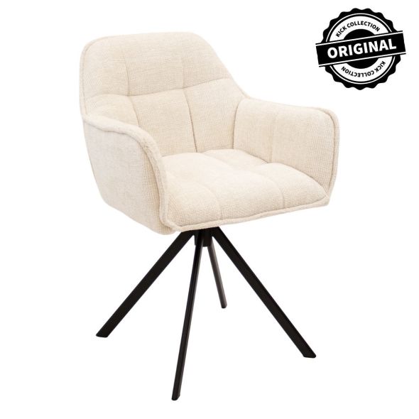 Kick swivel chair Luc - Crème
