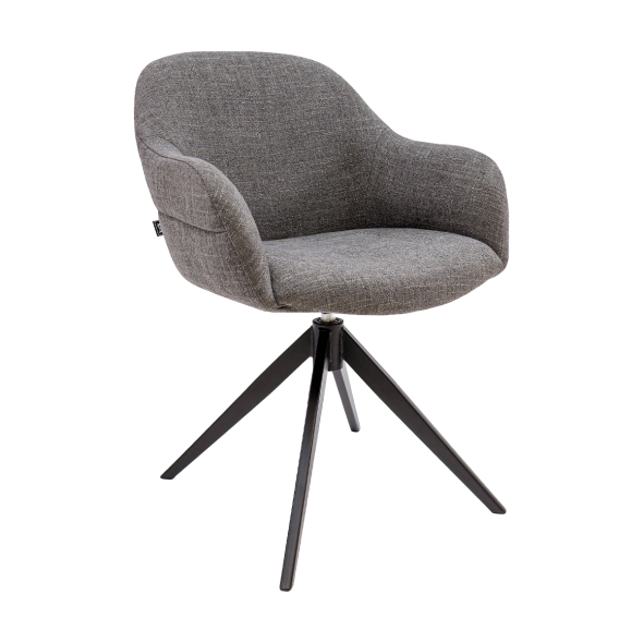 Kick swivel chair Noel - Dark Grey