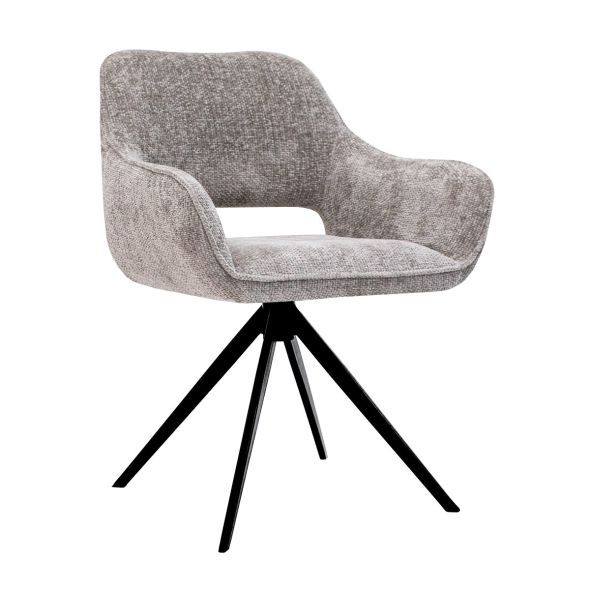 Kick swivel chair Nori - Grey