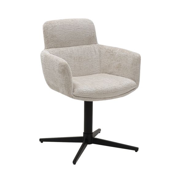 Kick swivel chair Noud - Champagne