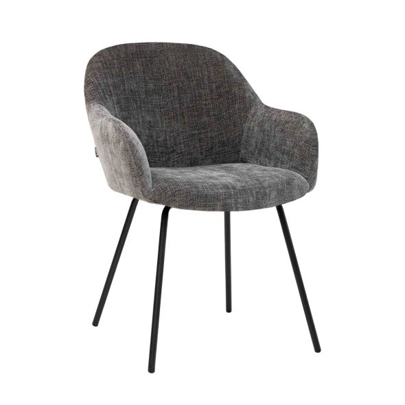 Kick dining chair Arda - Dark Grey