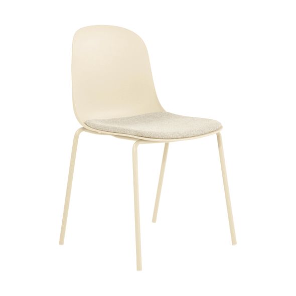 Kick dining chair Bow - Ivory