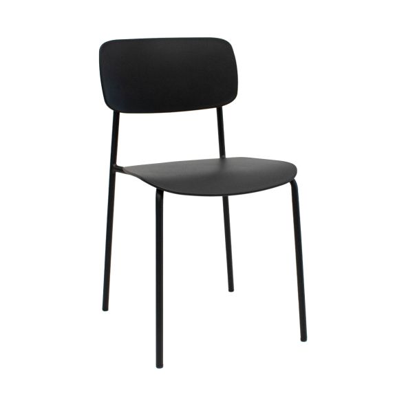 Kick dining chair Lio - Black