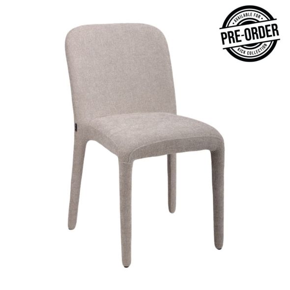 Kick dining chair Stack - Grey