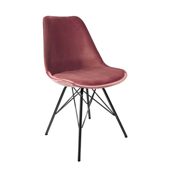 KICK Velvet Bucket Chair - Pink - Pink