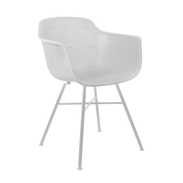 KICK INDY Garden Chair - White frame - White