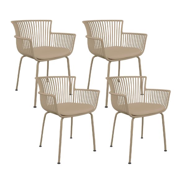 Set of 4 Kick Otis Garden Chair - Beige