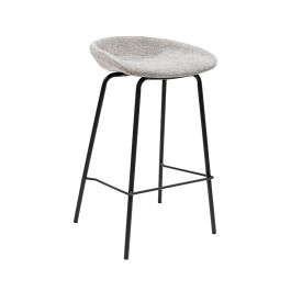 Kick Bar Stool Riga - 70cm - Grey