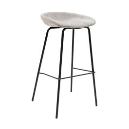 Kick Bar Stool Riga - 80cm - Grey