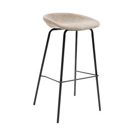 Kick Bar Stool Riga - 80cm - Taupe