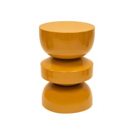 Kick side table Esra - Ochre yellow