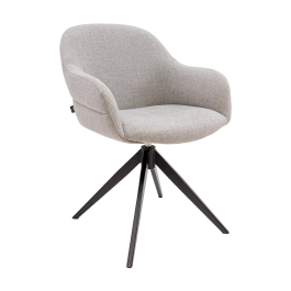 Kick swivel chair Noel - Grey