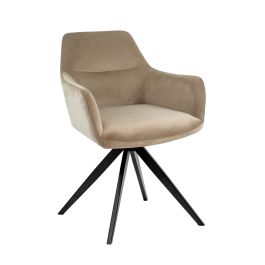 Kick swivel chair Tom - Champagne
