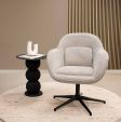 Kick swivel armchair Lux - Grey