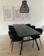 Kick Lenn Dining Chair - Velvet - Black