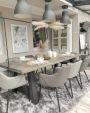 KICK MATZ Dining Chair - Velvet - Grey