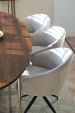 Kick swivel chair Merle - Grey