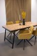Kick swivel chair Tom - Gold