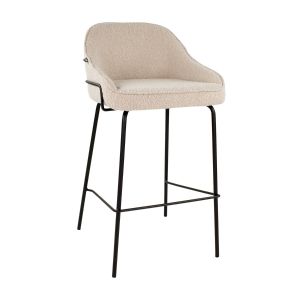 Kick Bar stool Sepp - Bouclé - Beige