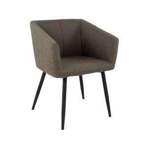 Kick dining chair Liv Bouclé - Brown