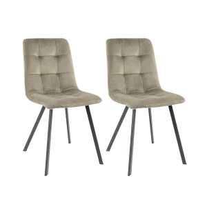 Set of 2 Kick Monz Dining Chair - Taupe