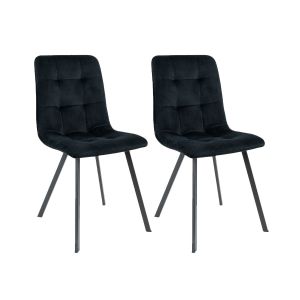 Set of 2 Kick Monz Dining Chair - Black