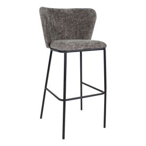 Kick bar stool Bo - Dark Grey