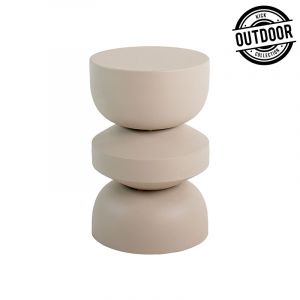 Kick side table Fos - Beige