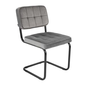 KICK IVY Tubular Frame Chair - Grey