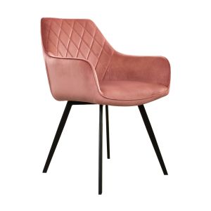 KICK KARL Velvet Dining Chair - Pink