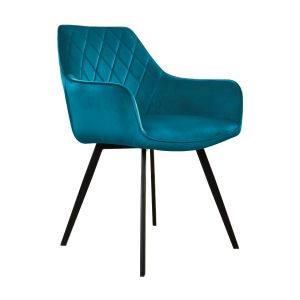 KICK KARL Velvet Dining Chair - Blue