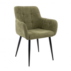 Kick Rev Dining Chair - Texture Olive - Green