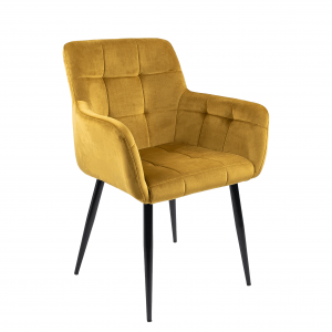 Kick Rev Dining Chair - Velvet - Gold