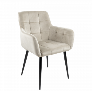 Kick Rev Dining Chair - Velvet - Champagne