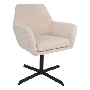 Kick dining chair Viktor Boucle - Beige