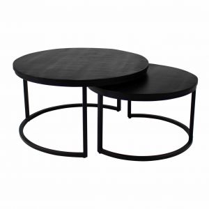 Kick coffee table set Felix - Black