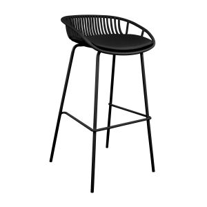 Kick Rio Garden Bar Stool - Black