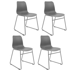 Set of 4 Kick garden chair Kiki - Grey