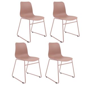 Set of 4 Kick garden chair Kiki - Pink